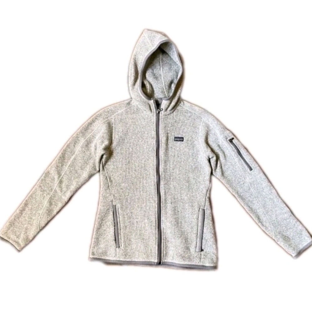 Patagonia Fleece Womens Size Small Better Sweater Hoody Full Zip Jacket Ash Gray